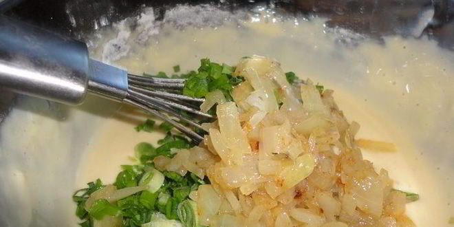 Рецепт луковая лепешка