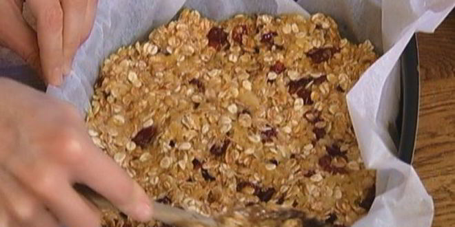 Рецепт овсяные лепешки с бананами и клюквой