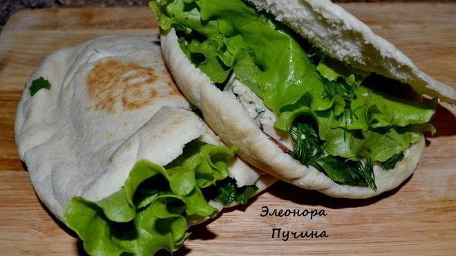 Рецепт Перекус с лепешками