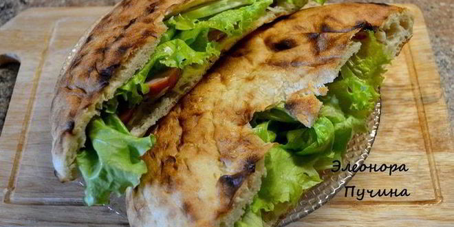 Рецепт перекус с лепешками