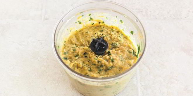 Рецепт пита с намазкой из нута и свежими овощами