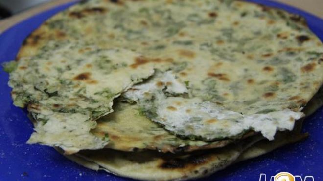 Рецепт Постные лепешки с зеленым луком
