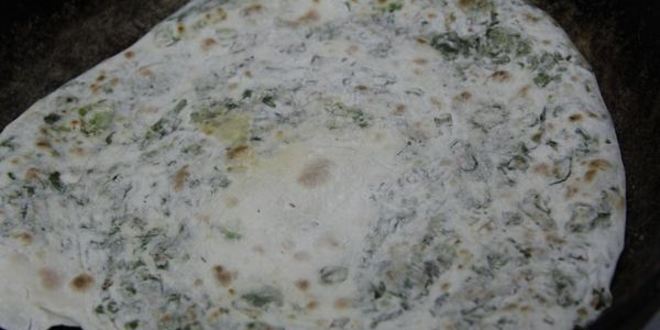 Рецепт постные лепешки с зеленым луком