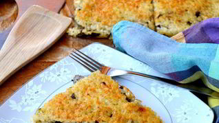 Рецепт Рисовая лепешка, фаршированная грибами