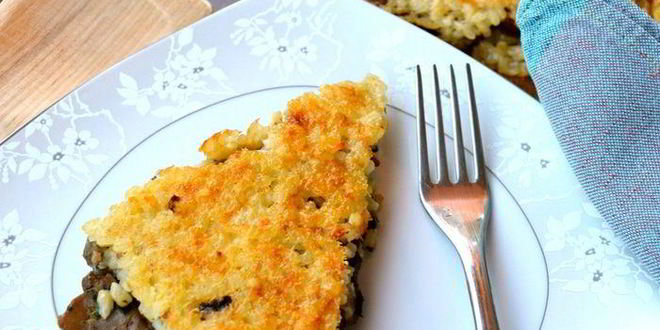 Рецепт рисовая лепешка, фаршированная грибами