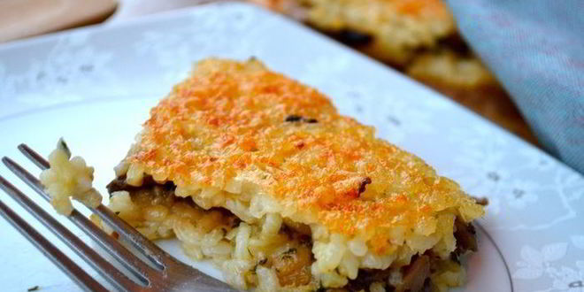 Рецепт рисовая лепешка, фаршированная грибами