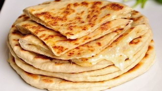 Рецепт Сметанные лепешки с сыром и зеленью