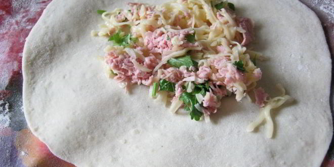 Рецепт сырные лепешки с начинкой