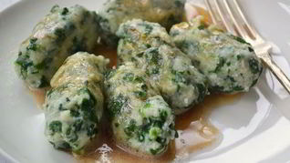 Рецепт Творожные лепешки со шпинатом