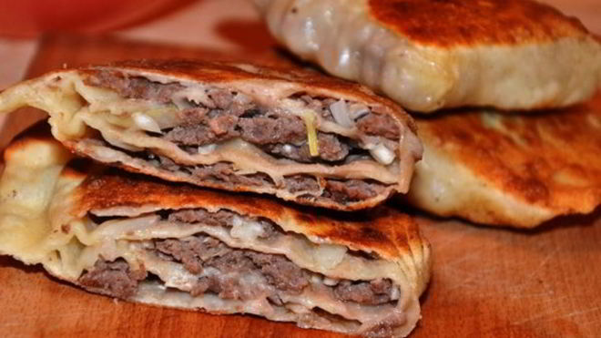 Рецепт Вкуснейшие лепешки с мясным фаршем