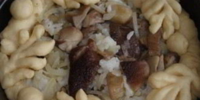 Рецепт внушительный расстегай лепешкой