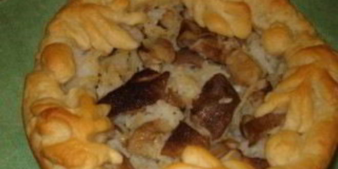 Рецепт внушительный расстегай лепешкой