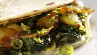 Рецепт Восточные лепешки с двойной начинкой