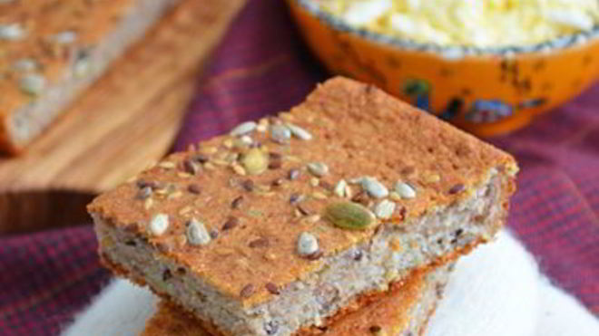 Рецепт Ячменная лепешка с яичным маслом