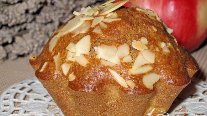 Рецепт Абрикосовые маффины с миндальной посыпкой