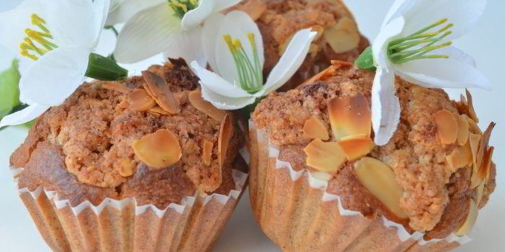 Как приготовить абрикосовые маффины с миндальным штрейзелем