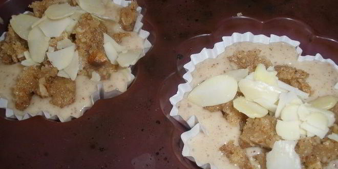 Рецепт абрикосовые маффины с миндальным штрейзелем