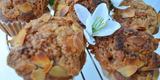 Рецепт абрикосовые маффины с миндальным штрейзелем