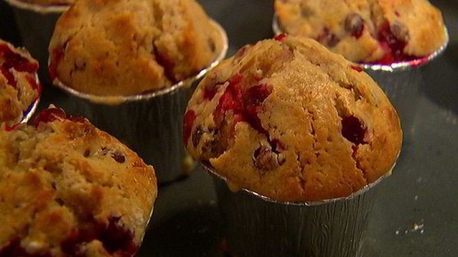 Рецепт Апельсиновые маффины с клюквой
