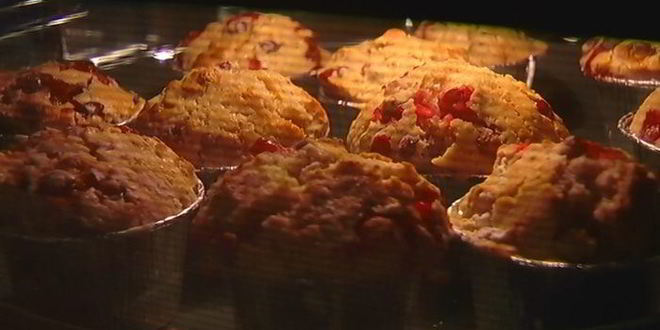 Рецепт апельсиновые маффины с клюквой