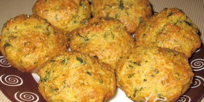 Рецепт кукурузные маффины с брынзой и зеленью