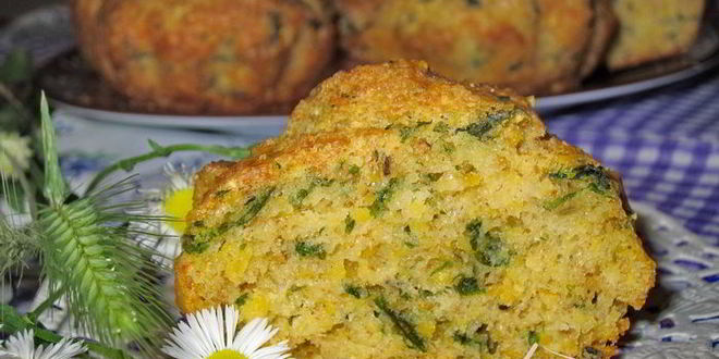 Рецепт кукурузные маффины с брынзой и зеленью