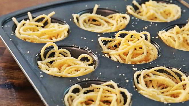 Рецепт Маффины из спагетти