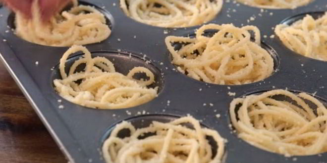 Рецепт маффины из спагетти