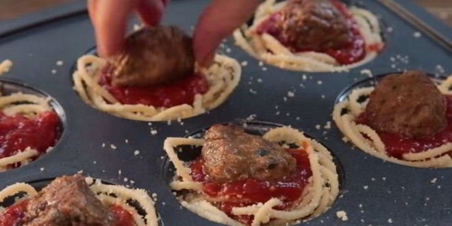 Рецепт маффины из спагетти