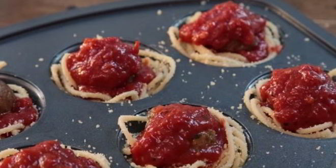 Рецепт маффины из спагетти