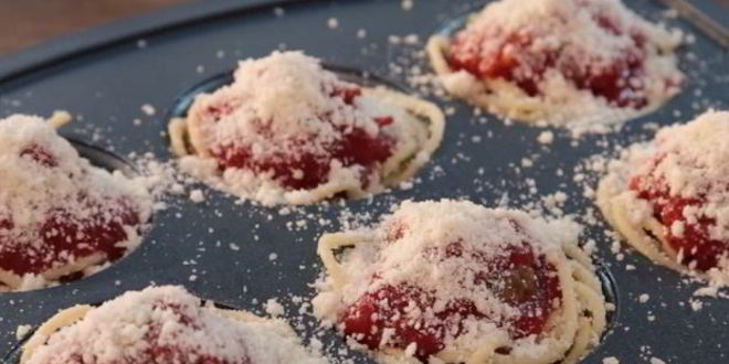 Рецепт маффины из спагетти