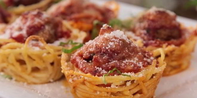 Рецепт маффины из спагетти