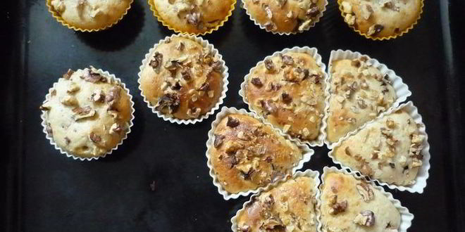 Рецепт маффины кофейные с орешками