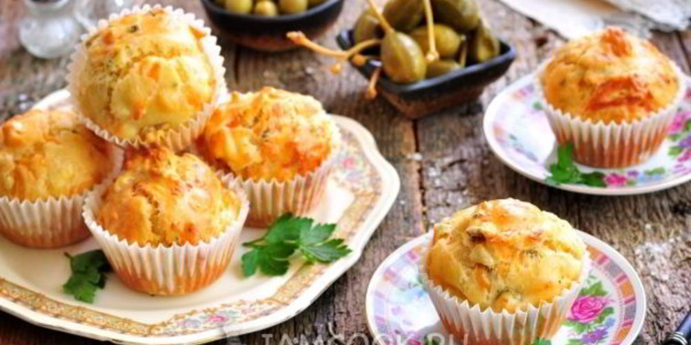 Рецепт маффины с сыром