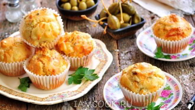 Рецепт Маффины куриные с сыром