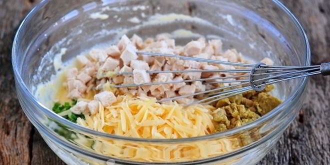 Рецепт маффины куриные с сыром