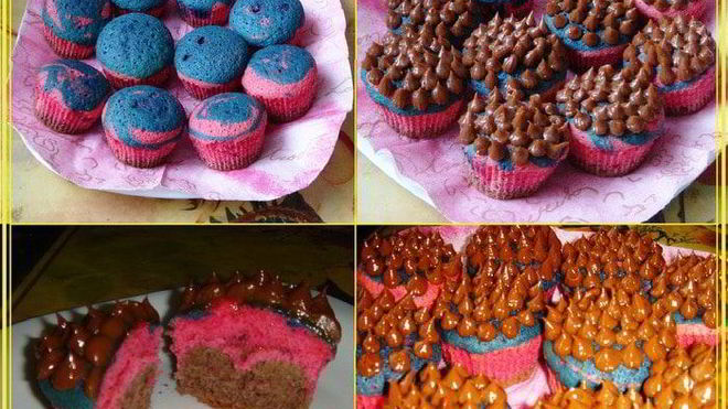 Рецепт Маффины радужные