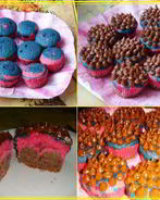 Маффины радужные