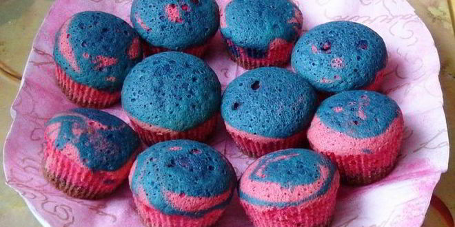 Рецепт маффины радужные