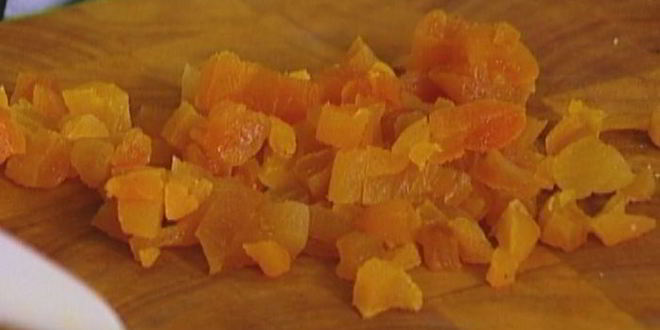 Рецепт маффины с апельсиновым соком, орехами и курагой