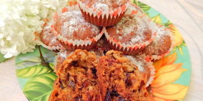 Рецепт маффины с финиками и грецкими орехами