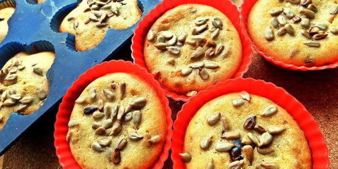 Рецепт маффины с финиками и семечками