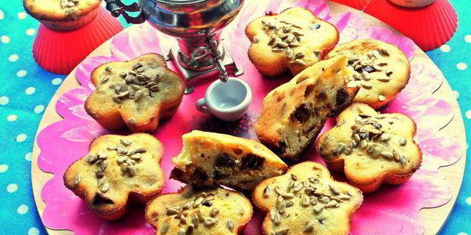 Рецепт маффины с финиками и семечками