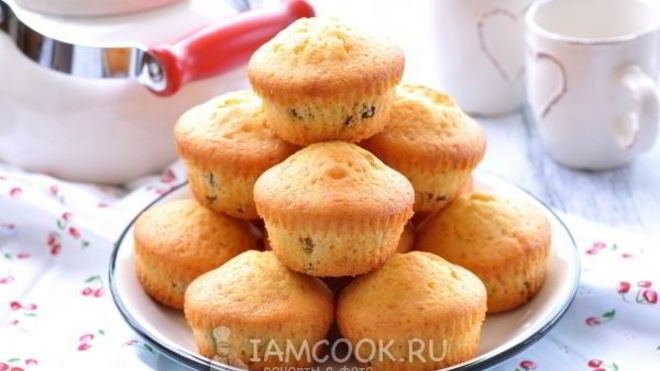 Рецепт Маффины с изюмом