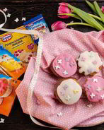 Маффины с малиной и черникой