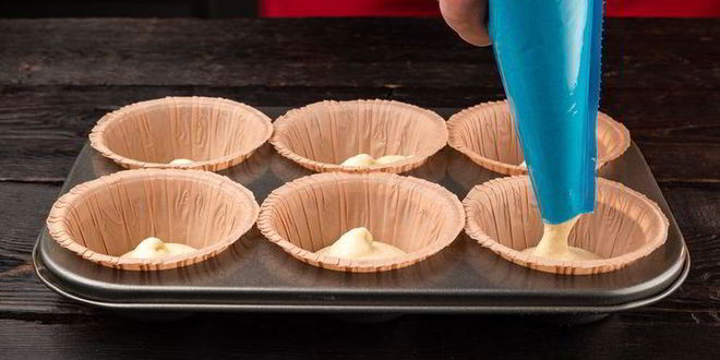 Рецепт маффины с малиной и черникой