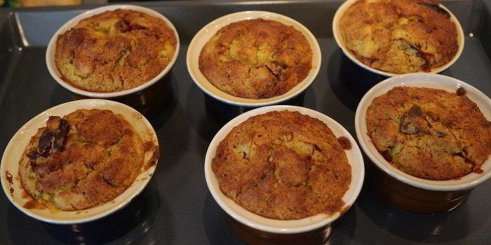 Как приготовить маффины с персиками и овсяными хлопьями