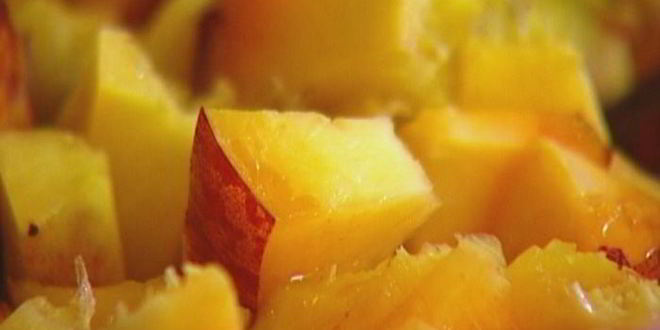 Рецепт маффины с персиками и овсяными хлопьями