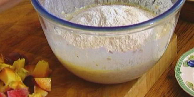 Рецепт маффины с персиками и овсяными хлопьями