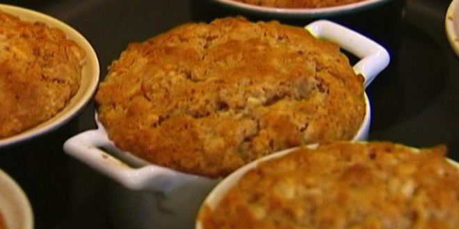 Рецепт маффины с персиками, корицей и мускатным орехом